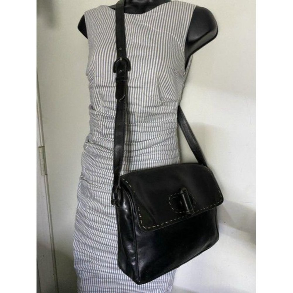 prada vintage black leather cross body bag - Picture 8 of 12